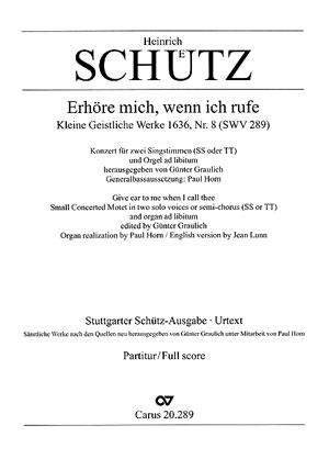 Erhöre mich, wenn ich dich rufe